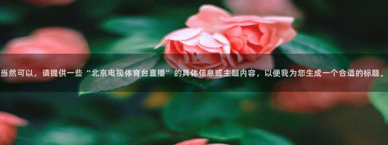 当然可以，请提供一些“北京电视体育台直播”的具体信息或主题内容，以便我为您生成一个合适的标题。