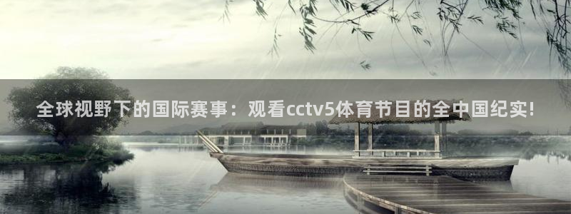 全球视野下的国际赛事：观看cctv5体育节目的全中国纪实!
